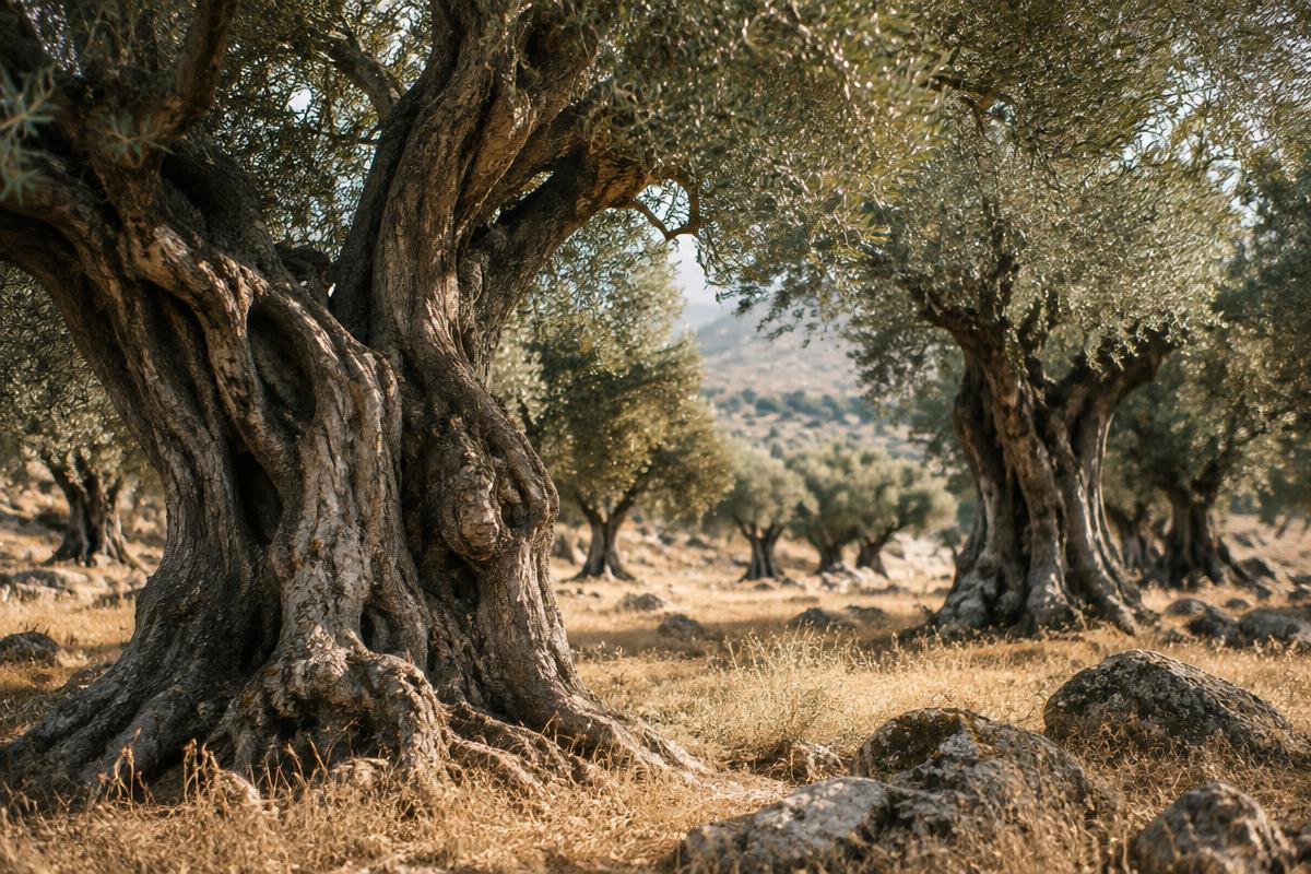 Ancient olive grove in Crete